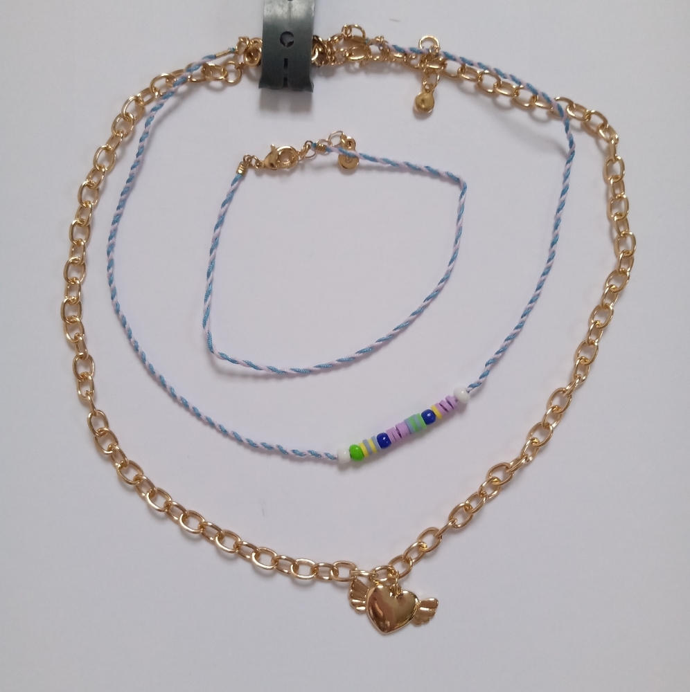 🆕 BP Anklet and Necklace Set